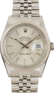 Rolex Datejust 16014 Silver Dial