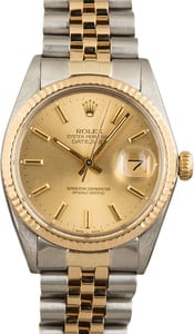 Used Rolex Datejust 16013 Champagne