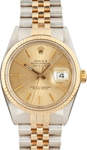 Used Rolex Datejust 16013 Champagne