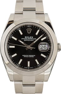 Rolex Datejust 41 Ref 126300 Black Luminous Dial