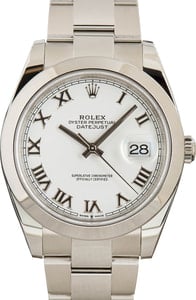 Rolex Datejust 41 Ref 126300 White Dial