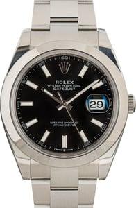 Used Rolex Datejust 41 Ref 126300 Black Dial