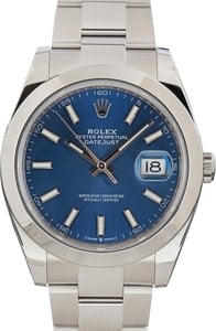 Rolex Datejust 41 Ref 126300 Blue Dial