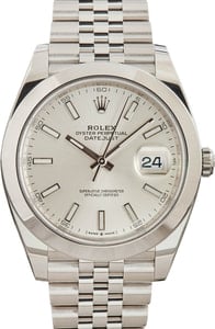 Rolex Datejust 41 Ref 126300 Silver Dial