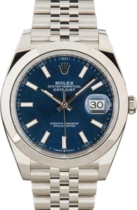 Rolex Datejust 41 Ref 126300 Blue Dial