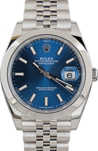 Rolex Datejust 41 Ref 126300 Blue Chromalight Dial