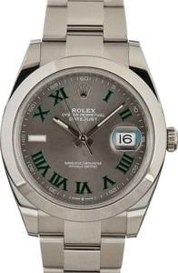 Rolex Datejust 126300 41 ref 126300 Wimbledon Dial Oyster Band