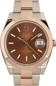 Mens Rolex Datejust 41 Ref 126301 Steel & 18k Everose Gold