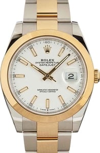 Rolex Datejust 41 Ref 126303 White Chromalight Dial