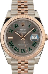 Rolex Datejust 41 Ref 126331 Slate Wimbledon Dial