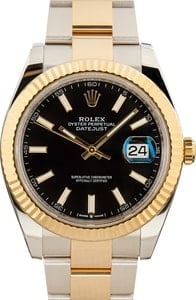 Pre Owned Rolex Datejust 41 Ref 126333 Black Dial