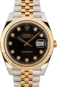 Rolex Datejust 41 Ref 126333 Black Diamond Dial