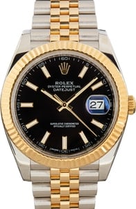 Pre Owned Rolex Datejust 41 Ref 126333 Black Dial