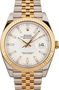 Rolex Datejust 41 Ref 126333 White Luminous Dial