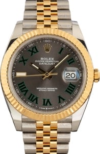 Rolex Datejust 41 Ref 126333 Slate Wimbledon Dial