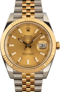 Used Rolex Datejust 126333 Champagne Index Dial