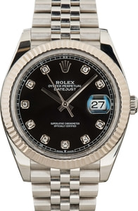 Rolex Datejust 41 Ref 126334 Black Diamond Dial