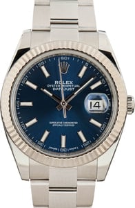 Rolex Datejust 41 Ref 126334 Blue Chromalight Dial