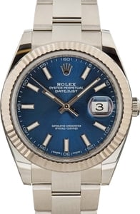 PreOwned Rolex Datejust 41 Ref 126334 Blue Dial