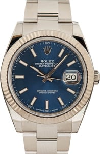 Rolex Datejust 41 Ref 126334 Blue Dial