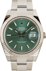 Rolex Datejust 41 Ref 126334 Green Dial