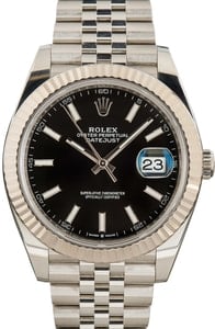 Pre-Owned Rolex Datejust 41 126334 Black Dial