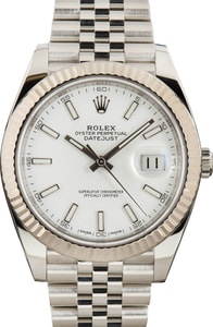 Rolex Datejust 41 Ref 126334 White Dial Stainless Steel