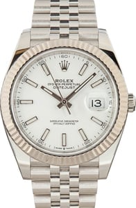 Rolex Datejust 41 Ref 126334 White Dial Stainless Steel