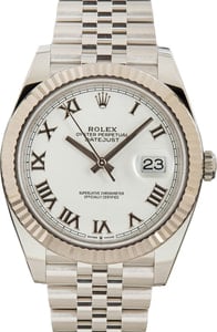 Rolex 126334 Datejust 41 White Roman Dial