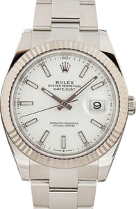 Rolex Datejust 41 126334 White Dial