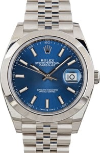 Rolex Datejust 41 Ref 126300 Blue Dial