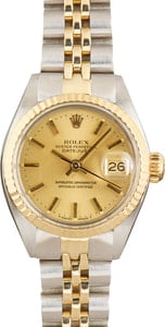 Lady Rolex Datejust Ref 6917 Champagne Dial