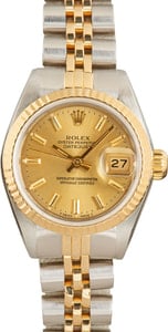 Women's Rolex Datejust 69173 Champagne