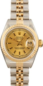 Pre Owned Rolex Datejust 69173 Champagne Index Dial