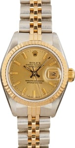 Lady Rolex Datejust 69173 Champagne Dial