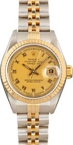 Ladies 26MM Rolex Datejust 69173 Champagne