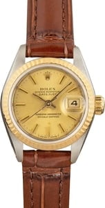 Pre-Owned Rolex Datejust 69173 Steel & Gold