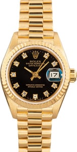 Ladies Rolex Datejust 69178 Presidential