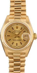 Rolex Lady Datejust 69178 Champagne Index Dial