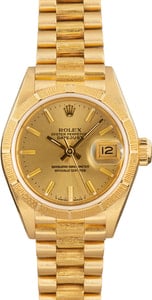 Ladies Rolex President 69278 18k Yellow Gold