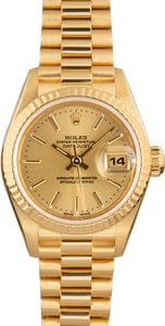 Pre-Owned Rolex Ladies Datejust 79178 18k Yellow Gold