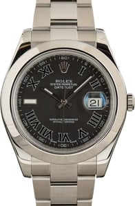 Rolex Datejust II Ref 116300 Black Roman Dial