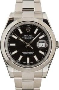 Rolex Datejust II ref 116300 Black Dial