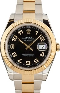 Rolex Datejust II Ref 116333 Black Arabic Dial