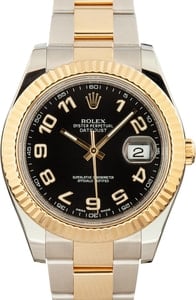 Rolex Datejust II Ref 116333 Black Arabic Dial