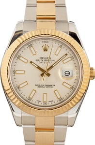 Rolex Datejust II Ref 116333 Ivory Dial