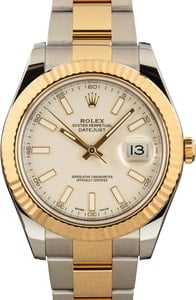 Rolex Datejust II Ref 116333 White Dial