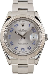 Rolex Datejust II Ref 116334 Lilac Arabic Markers