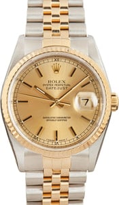 Pre Owned Rolex Datejust 16233 Champagne