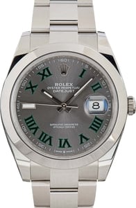 Rolex Datejust 126300 41 ref 126300 Wimbledon Dial Oyster Band